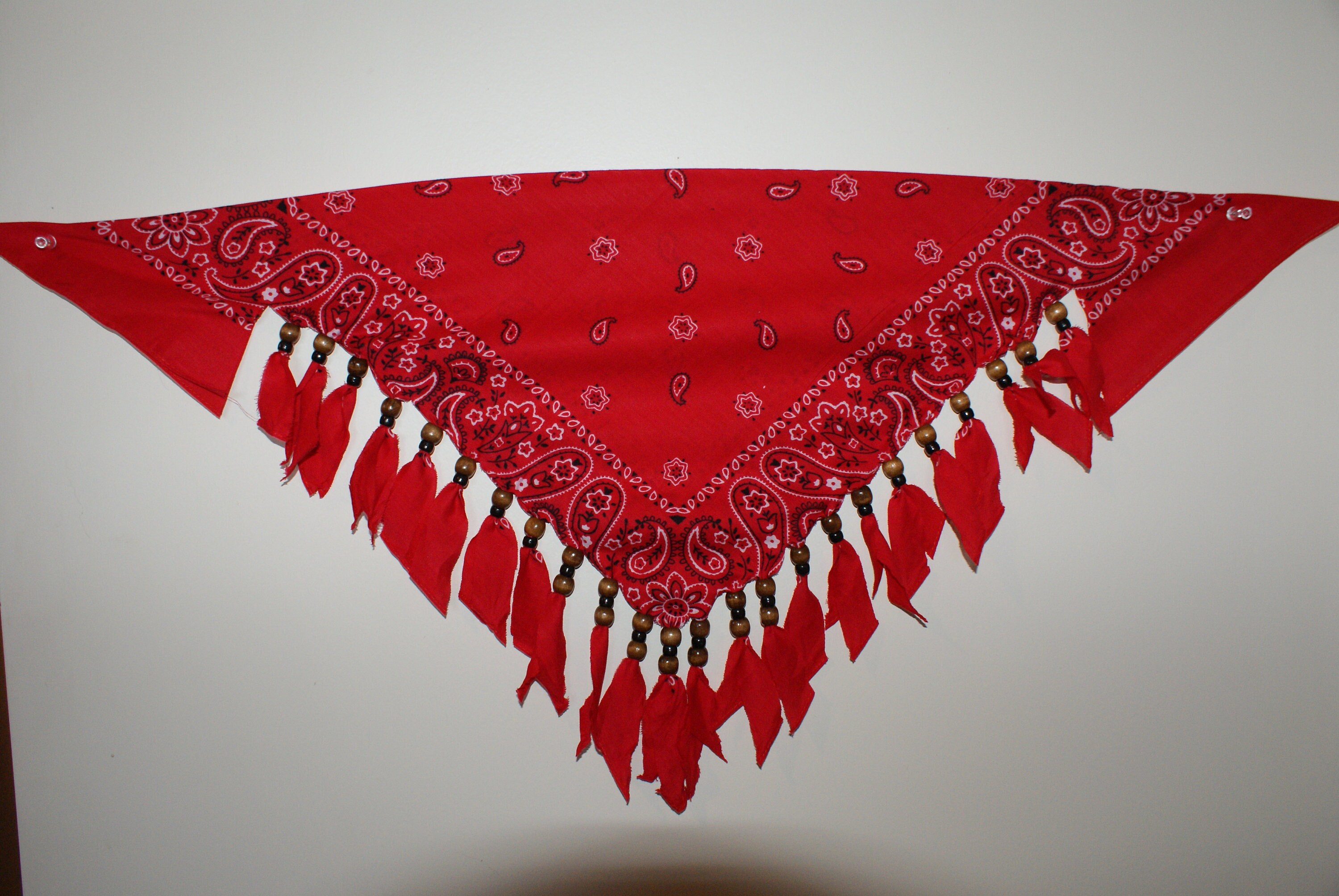 Unique Scarf / Fringed Bandana Etsy