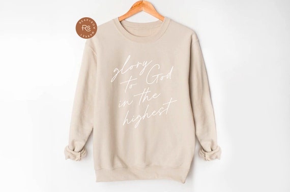 Catholic Sweatshirt Woman Christian Sweater Gift For Her Minimal Religious God Apparel Pullover Female Faith Trendy Gift for teen girls mom