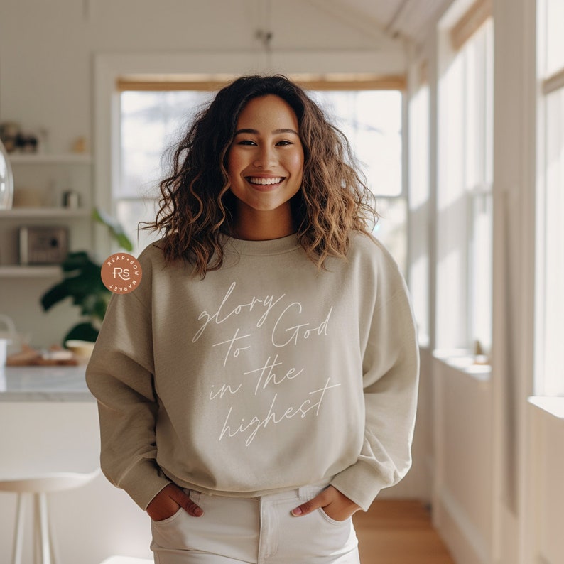 Modern and Minimal Catholic religious boutique sweater