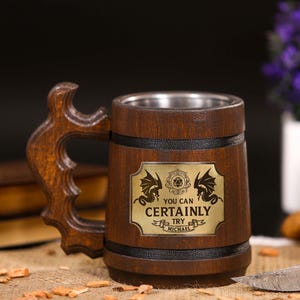 Personalized Dungeon Master Mug, Dungeons and Dragons gifts, DND gifts, Dungeon Master gifts, D&D Beer Tankard, Gift for dm, gifts for him