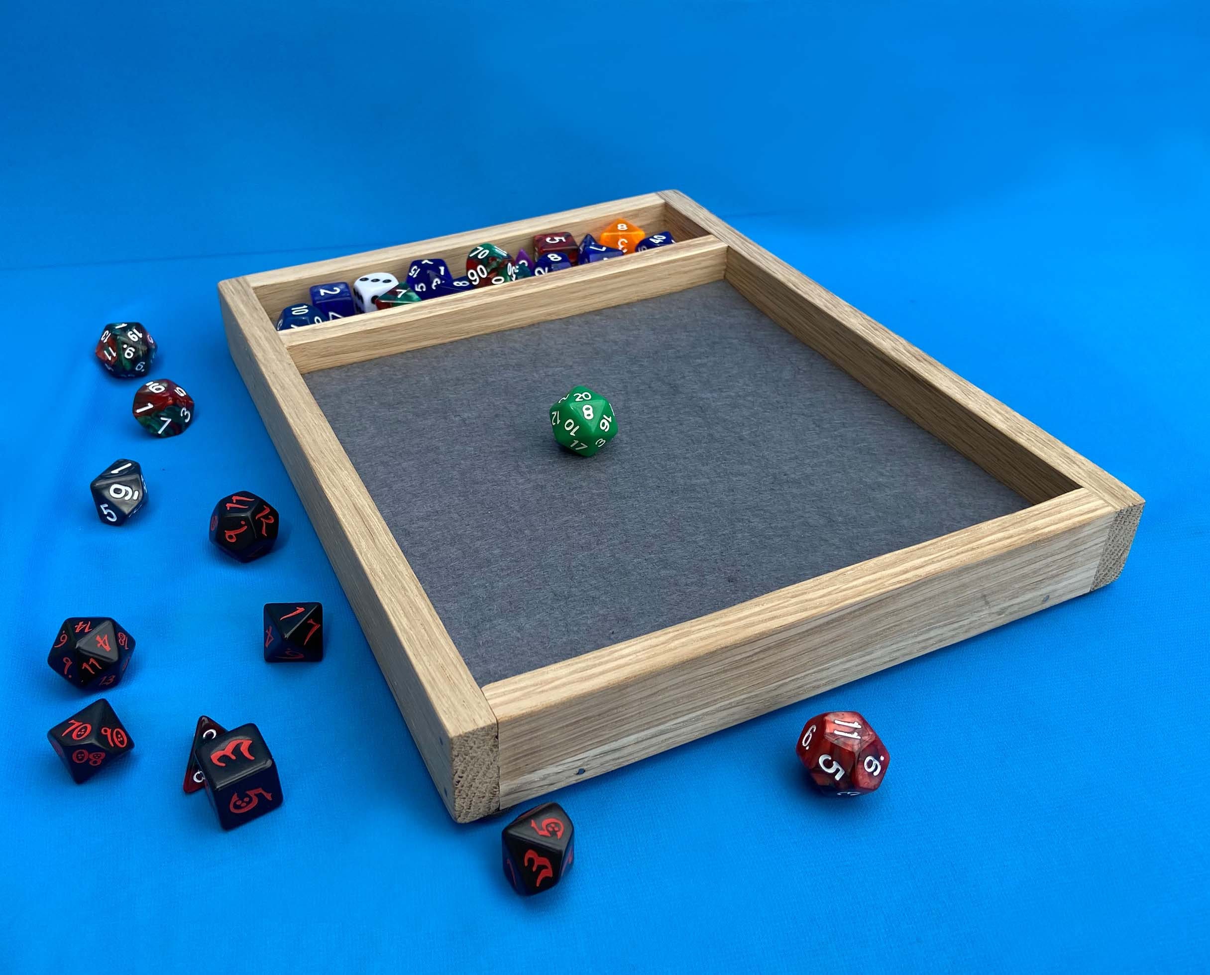 RPG Wood Dice Tray Dnd Dice Tray Dice Box and Tray Dungeons Etsy