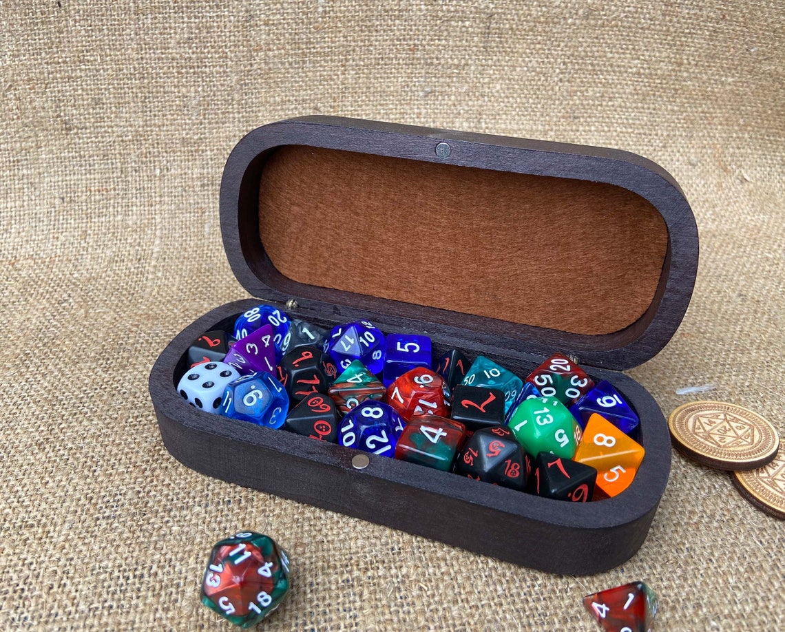 Custom Dnd Dice Box Engraved Dungeons and Dragons Dice Etsy