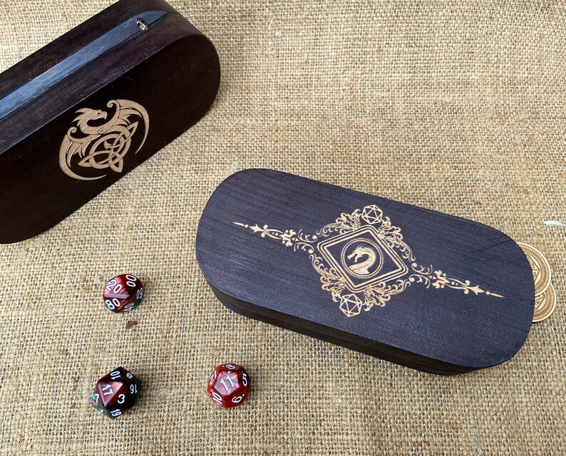 Custom Dnd Dice Box Engraved Dungeons and Dragons Dice Etsy