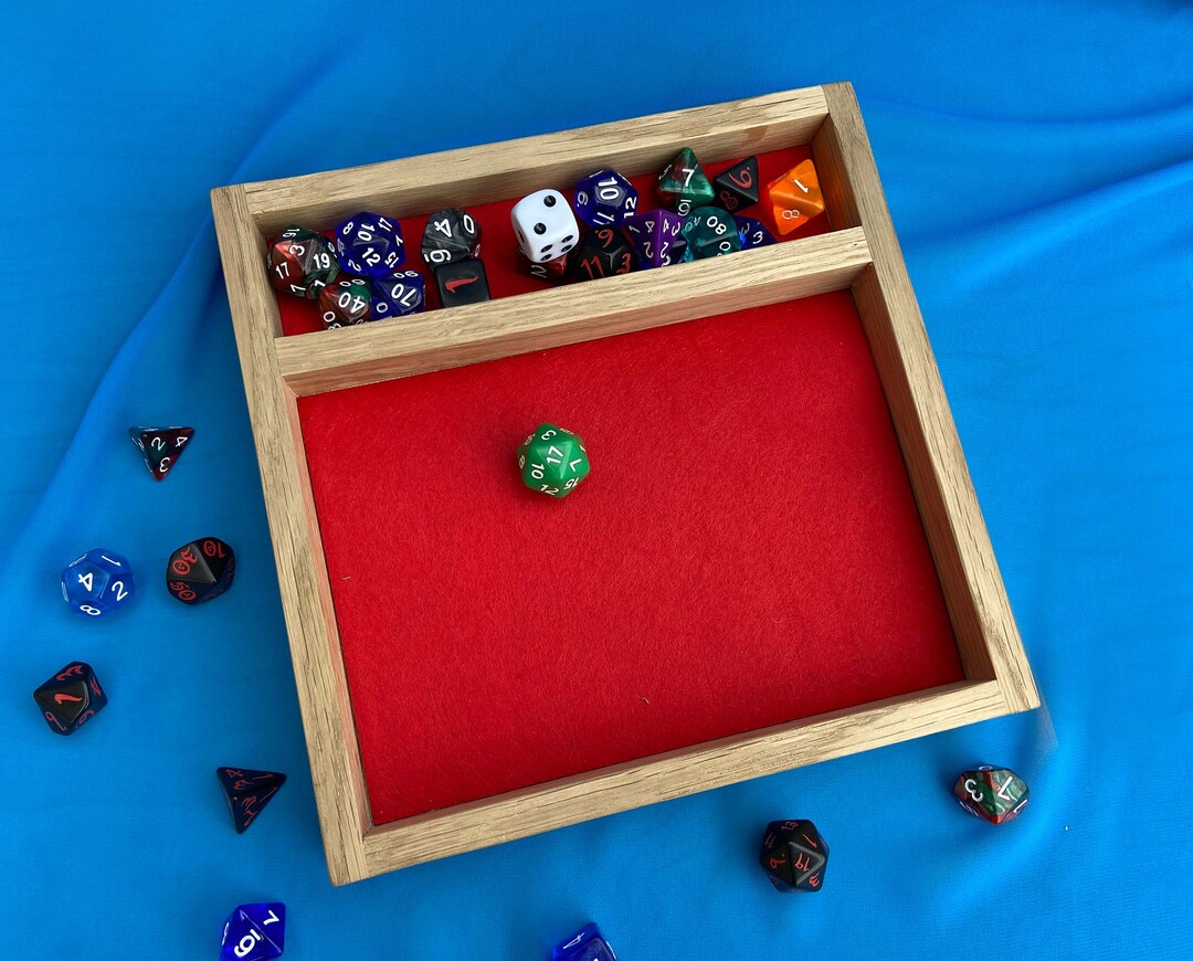 Dnd Dice Tray Wood, Dice Rolling Tray, Pathfinder, Dungeons and Dragons