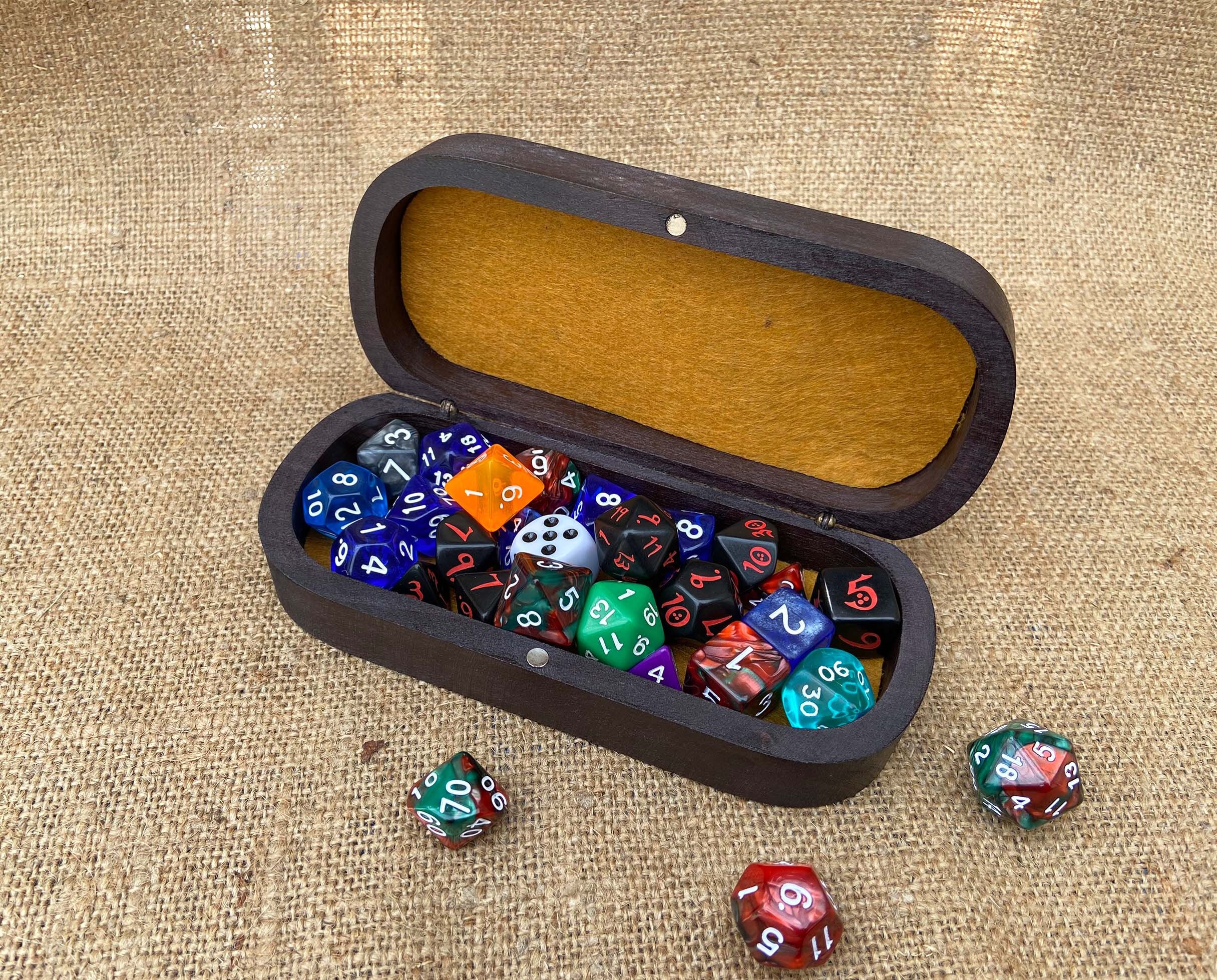 Dnd Dice Box and Tray Wood Dice Vault Dice Storage Game Etsy UK