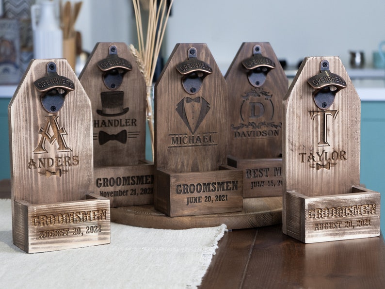 Custom Bottle Opener Groomsmen Gifts Groomsmen Bottle Etsy