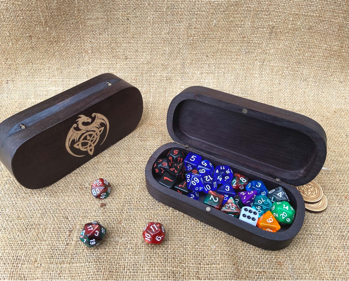 Custom Dnd Dice Box Engraved Dungeons and Dragons Dice Etsy