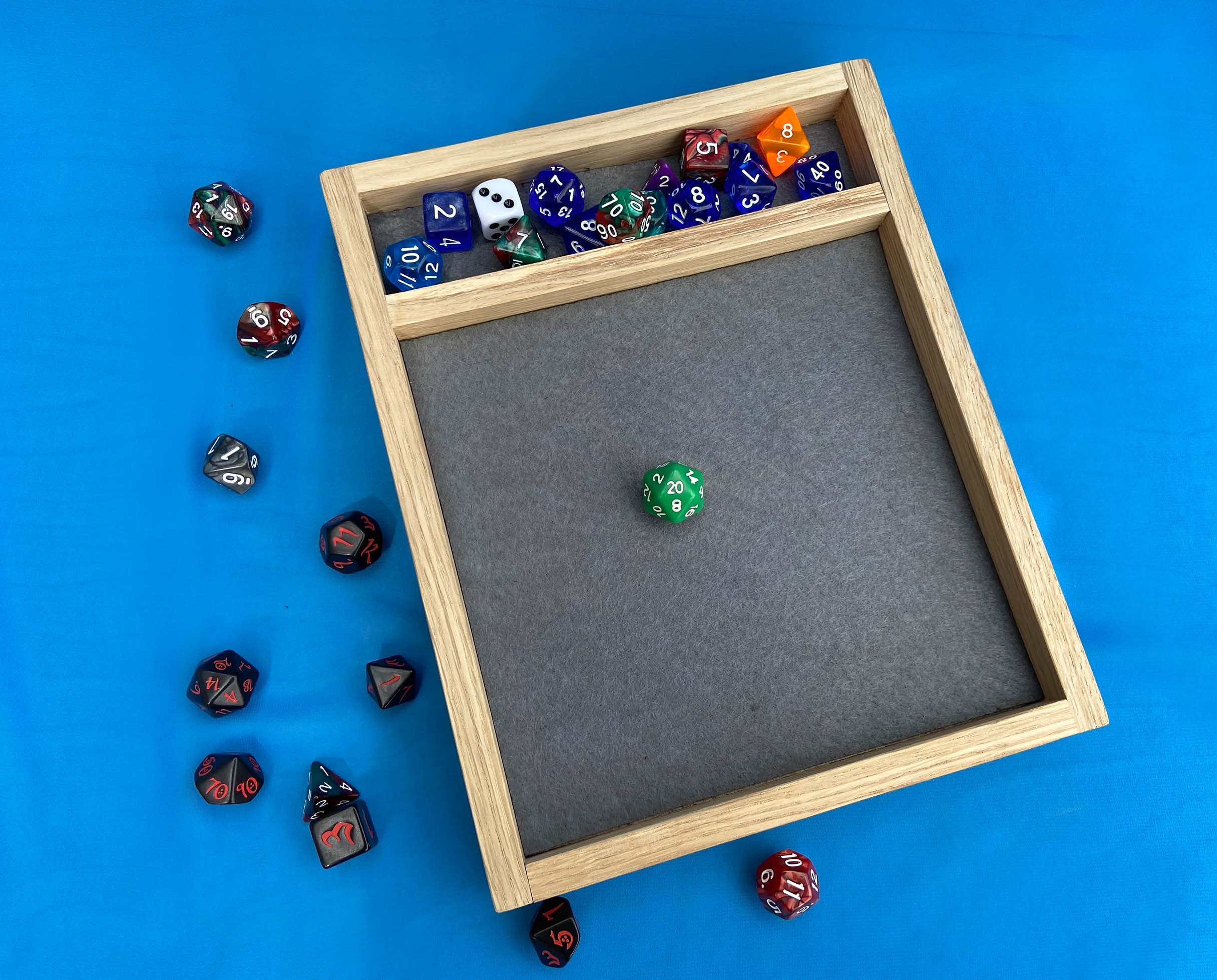 RPG Wood Dice Tray Dnd Dice Tray Dice Box and Tray Dungeons Etsy
