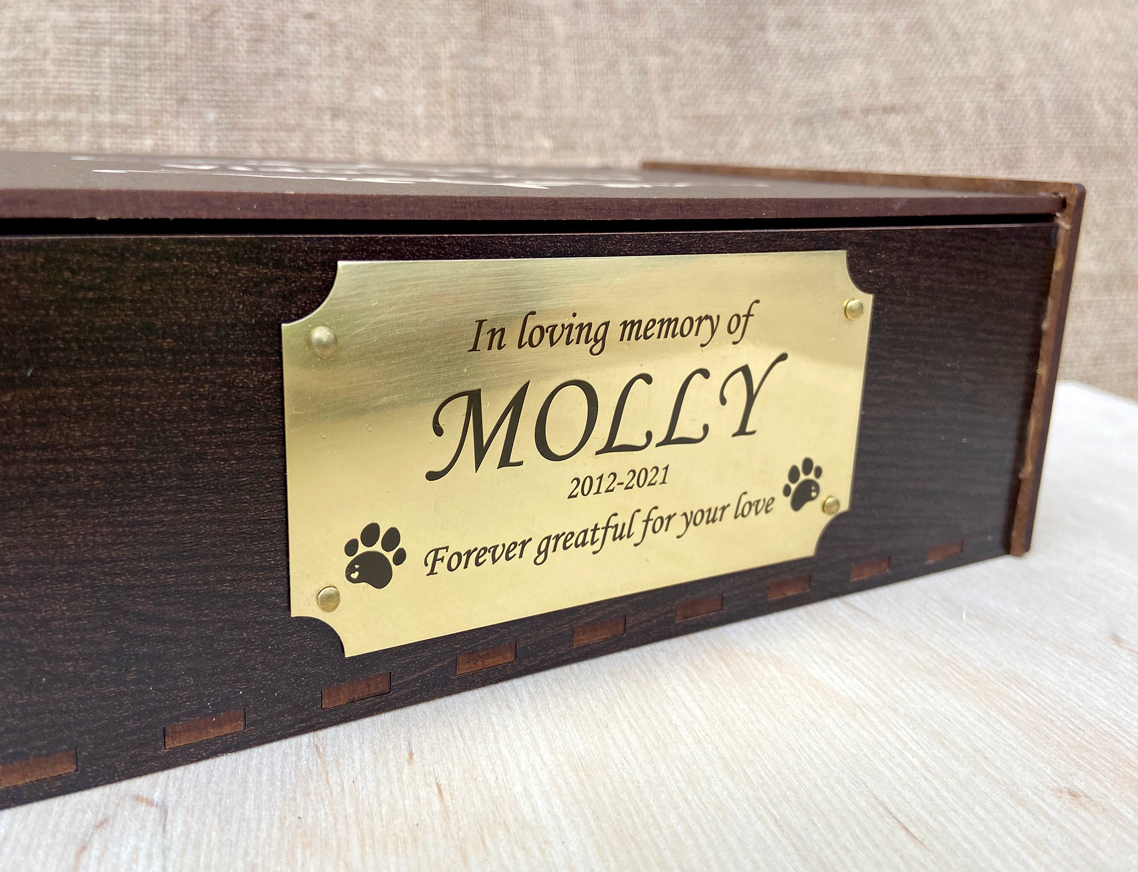1x3 Brass Name Plate Engraved Pet Memorial Name Plate Brass Etsy
