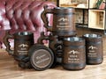 Mountains Beer Stein - Groomsmen gifts, Viking Wedding Mugs, Groomsmen wedding gifts ideas, Wood tankard, Best man proposal Groomsmen steins product logo
