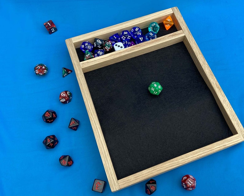 RPG Wood Dice Tray Dnd Dice Tray Dice Box and Tray Dungeons Etsy