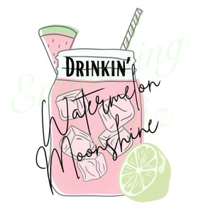 Watermelon moonshine png | summertime png | summer png | country music png | digital download | sublimation