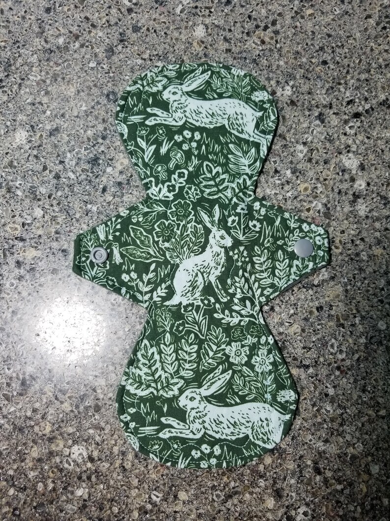 Custom BUNNY RABBIT reusable cloth menstrual pad