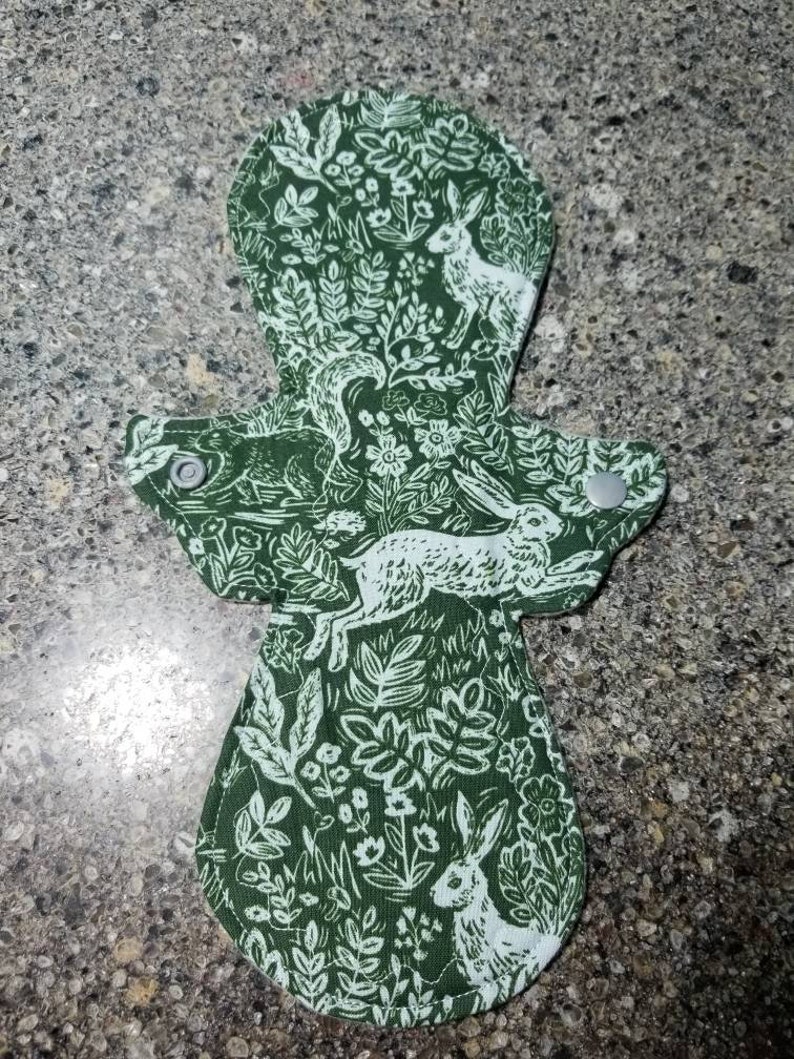 Custom BUNNY RABBIT reusable cloth menstrual pad