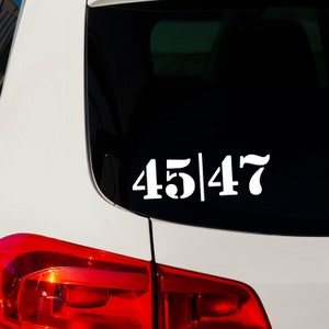 Adesivo de vinil com estêncil Trump 2024 45/47, MAGA USA Make America Great Again, decalque Patriot Die Cut para carros, garrafas, copos e agendas