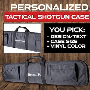 Customized Shotgun Case Personalized Hunting Transport Discreet Lockable Slim Low Profile Range Bag Carry Sleeve for Shotguns Gifts for Men