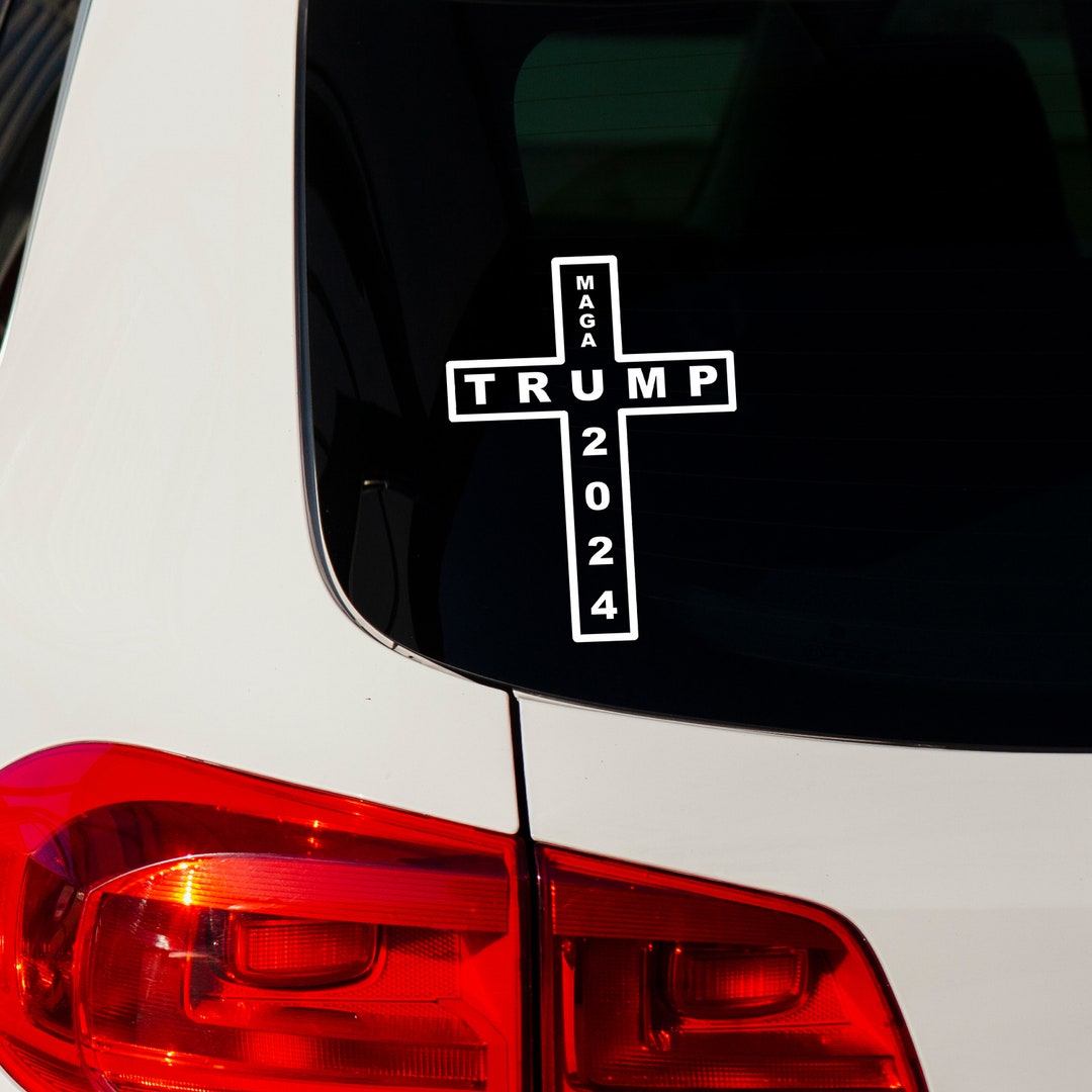 Adesivo Campagna Presidenziale USA Adesivo Paraurti TRUMP VANCE 2024 - In Vinile Resistente All'acqua, Largo 9 Pollici, Per Auto E Finestre Sticker Auto Campagna Elettorale - Foto 6