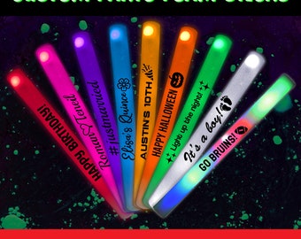 LED Party Foam Glow Sticks 15/25/30/50/75/100/150/200 Multi-Color 16 Inch Light Batons 3 Flash Modes for Wedding Birthday Rave Festival Club