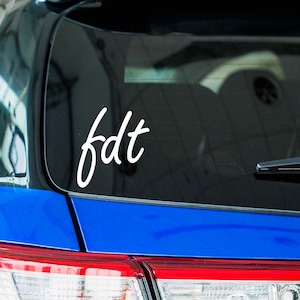 FDT Donald Trump Sticker, Anti Trump Die Cut Decal for Cars, Anti MAGA Political Sticker for Cars, Trucks, Windows, Permanent Stickers