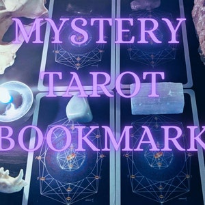 MYSTERY TAROT BOOKMARK, Divination, Witchcraft, Reading, Oracle, Cards, Bookworm, Mystery Tarot, Deck