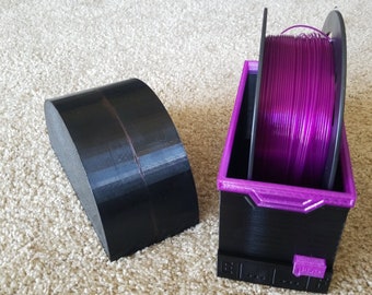 Filament Storage Box, round top with fuel gauge.