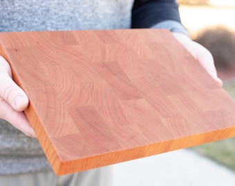 End Grain Cherry Cutting Board
