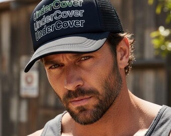 Undercover Trucker Hat : Black or Camouflage Cap / Small Font