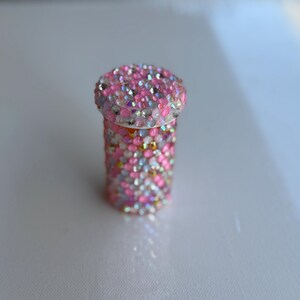 Pillenpotje met strassteentjes: sprankelende opbergdoos, reisaccessoire H: Cinderella