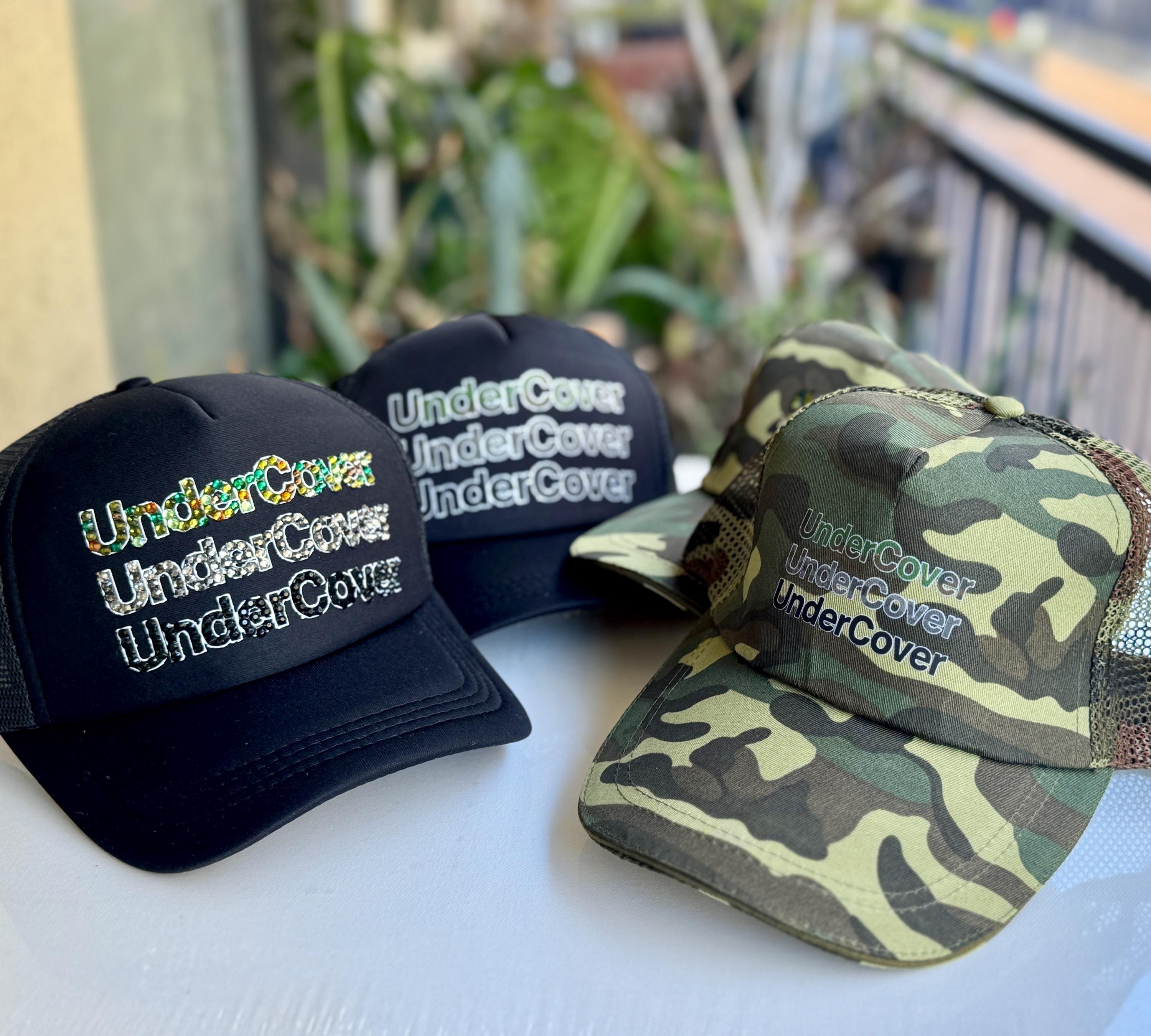 Undercover Trucker Hat : Black or Camouflage Cap / Small Font
