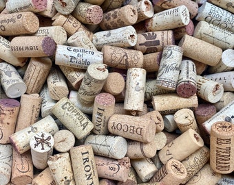 150 + All Natural Wine Corks For Crafting etc. / Recycled / Assorted Vintages / Extras Included