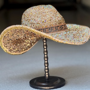Rhinestone Cowboy Hat: Ombre Crystal Bedazzled Western Hat