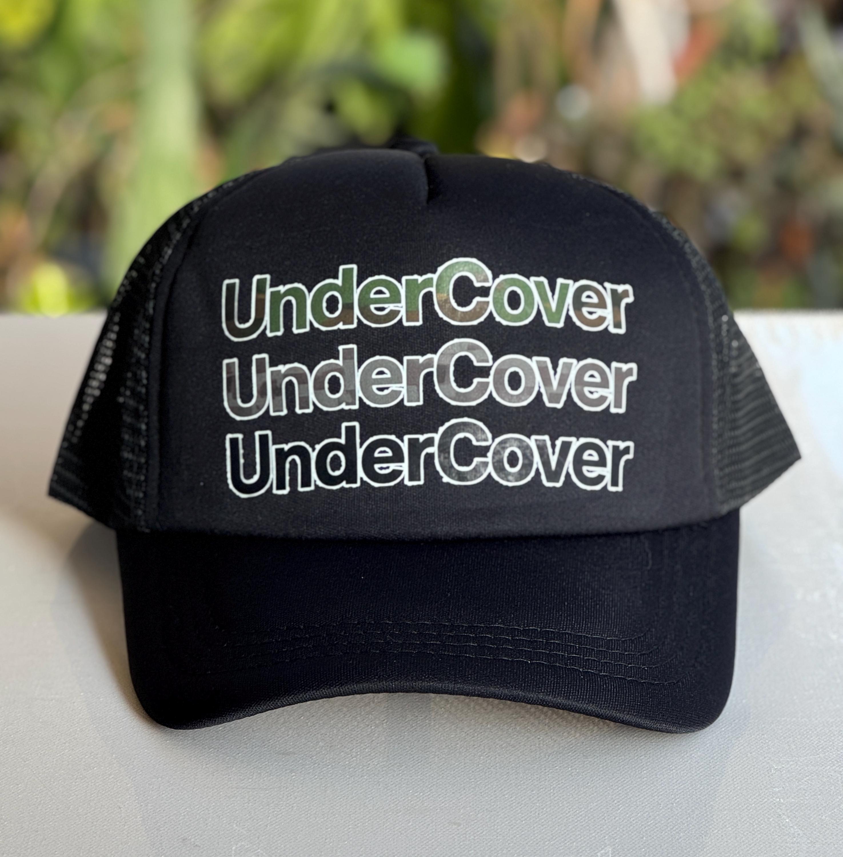 Undercover Trucker Hat : Black or Camouflage Cap / Small Font