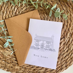 Nouvelle maison - carte pliée