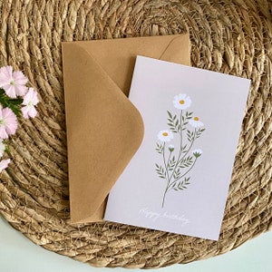 Happy birthday card folded