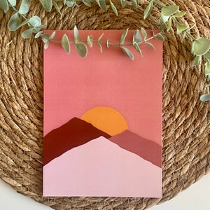Mountain print A4\A5