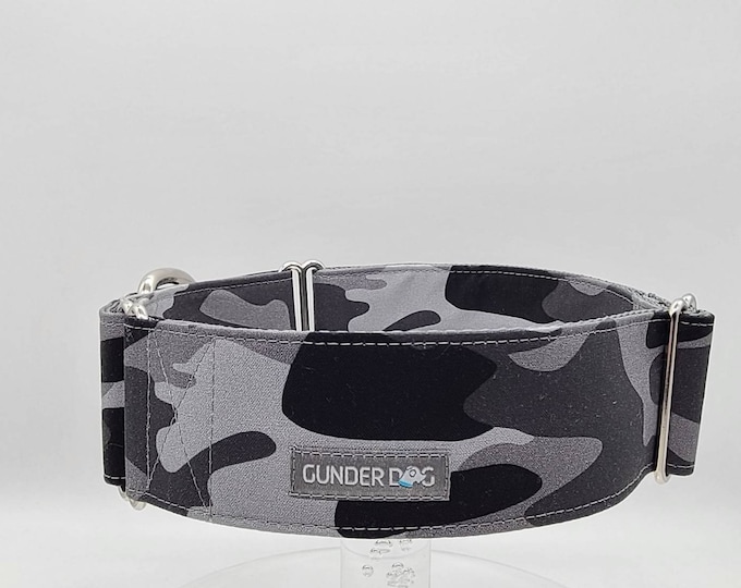 Martingale, Dog Collar, Great Dane, Labrador, Labradoodle, Boxer, German Shepherd, Golden Retriever, Goldendoodle, Large Breed ~ Gray Camo