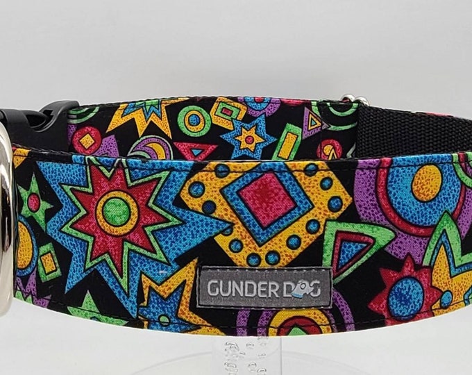 Buckle, Dog Collar, Great Dane, Labrador, Labradoodle, Boxer, German Shepherd, Golden Retriever, Goldendoodle, Large Breed ~ Mardi Gras