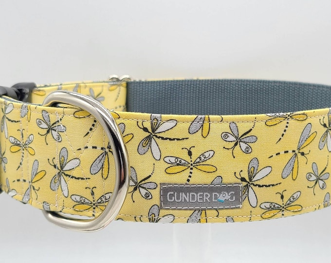 Buckle, Dog Collar, Great Dane, Labrador, Labradoodle, Boxer, German Shepherd, Golden Retriever, Goldendoodle, Large Breed ~ Dragonfly