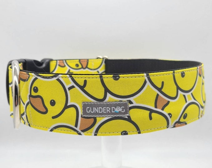 Buckle, Dog Collar, Great Dane, Labrador, Labradoodle, Boxer, German Shepherd, Golden Retriever, Goldendoodle, Large Breed ~ Rubber Duck