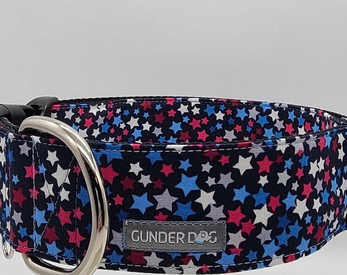 Buckle, Dog Collar, Great Dane, Labrador, Labradoodle, Boxer, German Shepherd, Golden Retriever, Goldendoodle, Large Breed ~ Stars