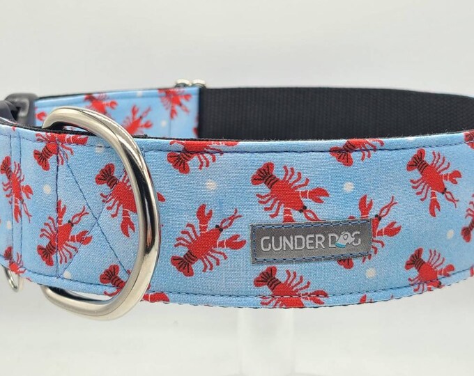 Buckle, Dog Collar, Great Dane, Labrador, Labradoodle, Boxer, German Shepherd, Golden Retriever, Goldendoodle, Large Breed ~ Lobsters