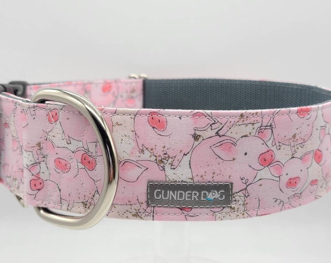 Buckle, Dog Collar, Great Dane, Labrador, Labradoodle, Boxer, German Shepherd, Golden Retriever, Goldendoodle, Large Breed ~ Little Pigs