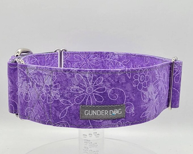 Martingale, Dog Collar, Great Dane, Labrador, Labradoodle, Boxer, Shepherd, Golden Retriever, Goldendoodle, Large Breed, Purple, Linda