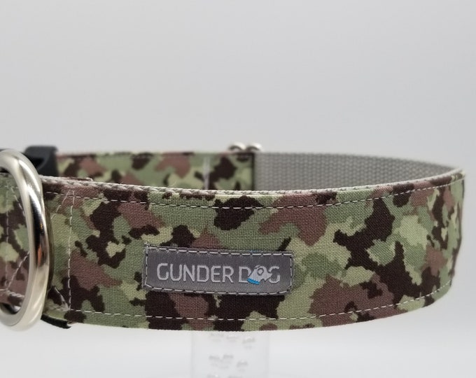 Buckle, Dog Collar, Great Dane, Labrador, Labradoodle, Boxer, German Shepherd, Golden Retriever, Goldendoodle, Large Breed ~ Army Dog