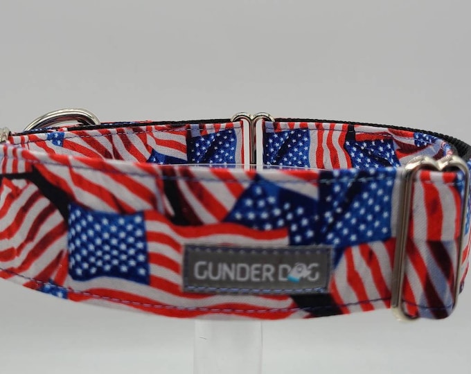 Martingale, Dog Collar, Great Dane, Labrador, Labradoodle, Boxer, German Shepherd, Golden Retriever, Goldendoodle, Large Breed ~ Old Glory