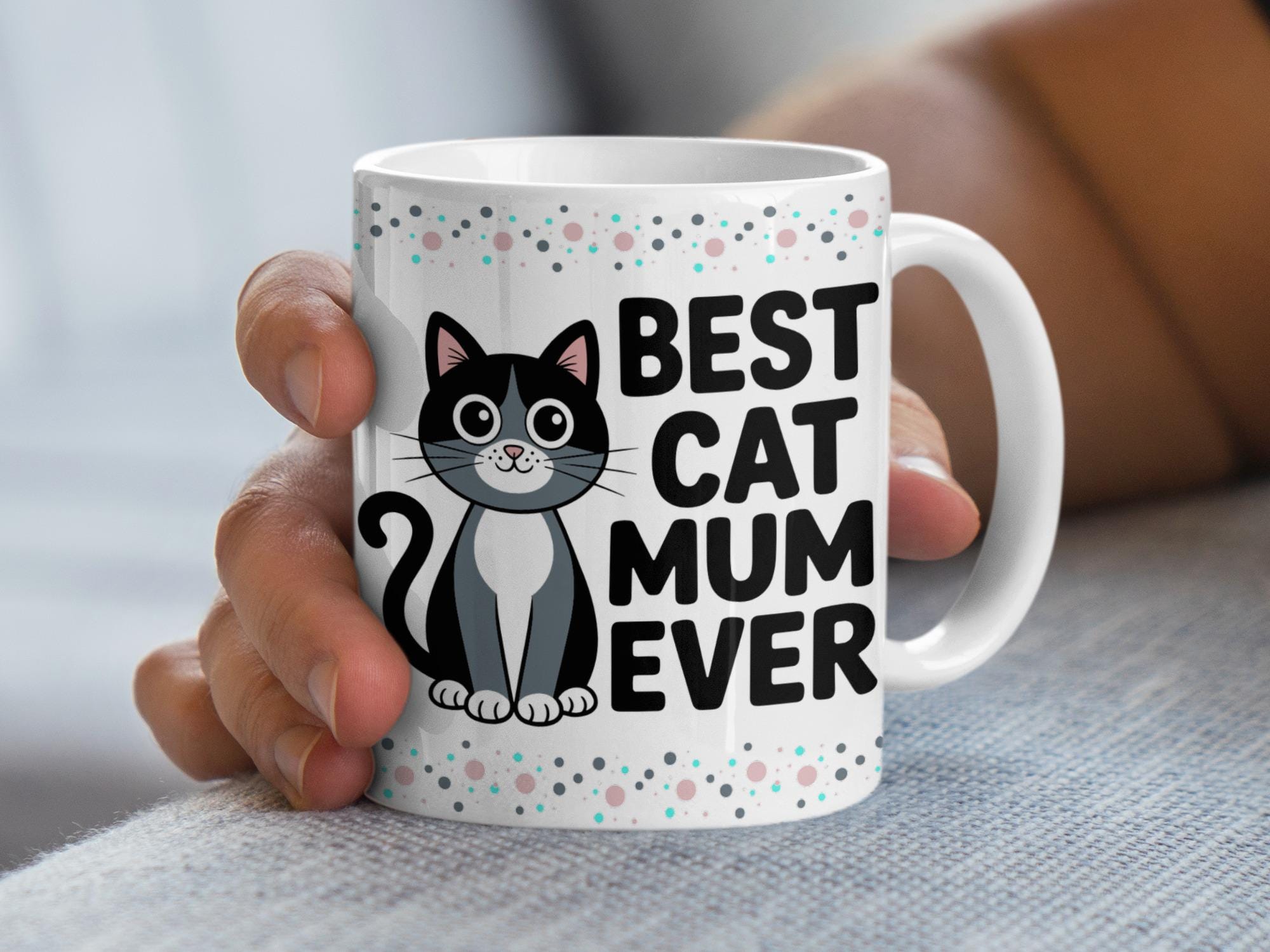 最高の猫マママグ、猫好きマグ、母の日ギフト、猫ママギフト、かわいい