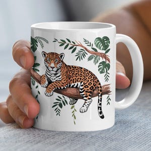 Jaguar Coffee Mug: Jungle Cat Lover Gift