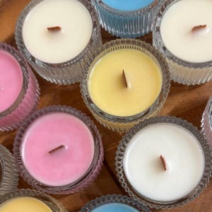 Mini Coconut Wax Candles | Sample Scents, Slow Burning, Poured Individually