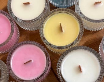 Mini Coconut Wax Candles | Sample Scents, Slow Burning, Poured Individually