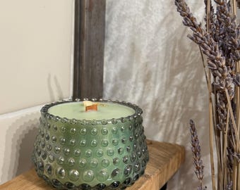 Whipped Vanilla & Pear Scented Candle | Ready to Ship | Wood Wick Candle | Handmade with Clean and Slow Burning Coconut Wax